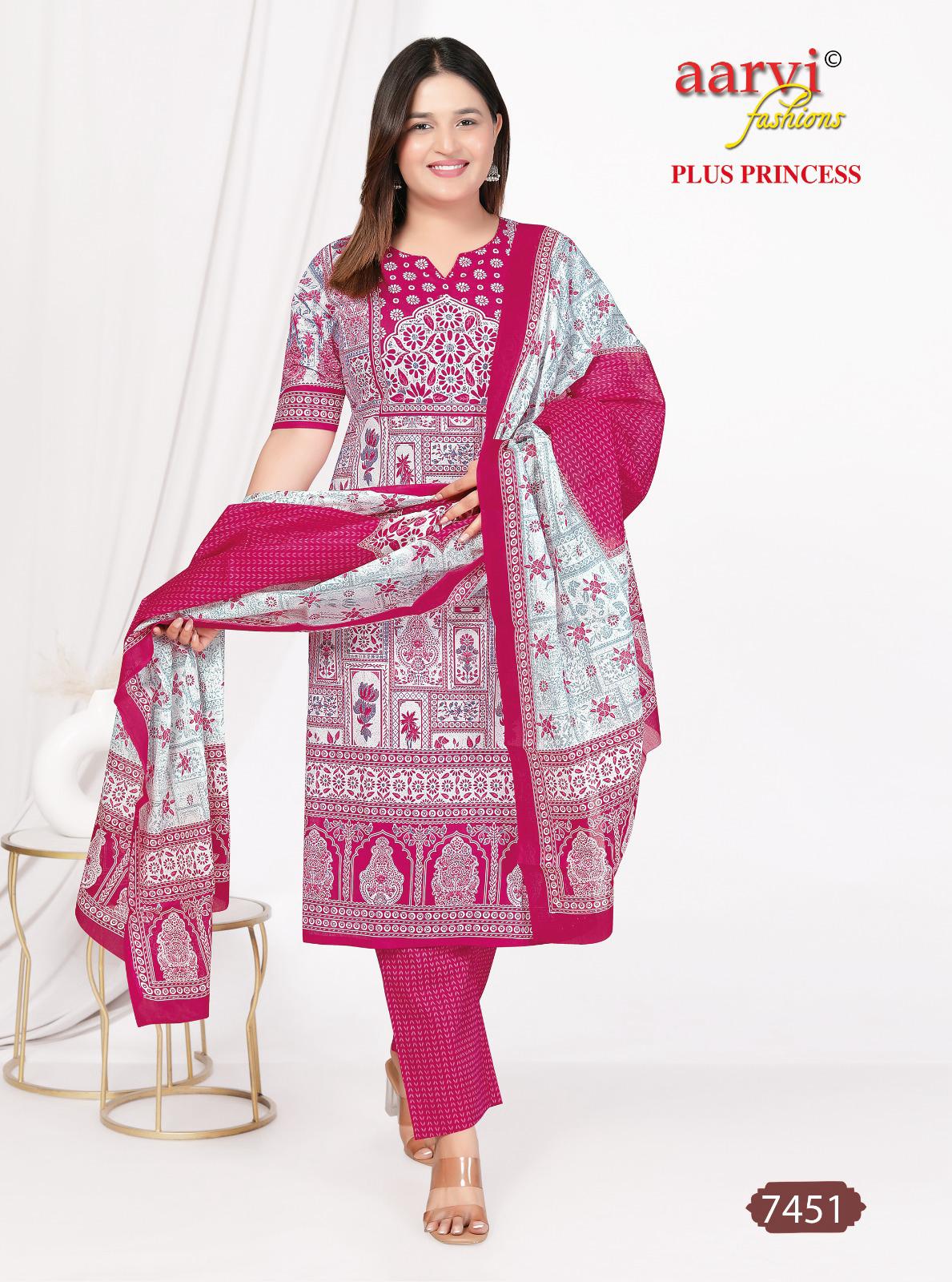Plus Princess Vol 4 By Aarvi Printed Cotton Readymade Dress Exporters In India